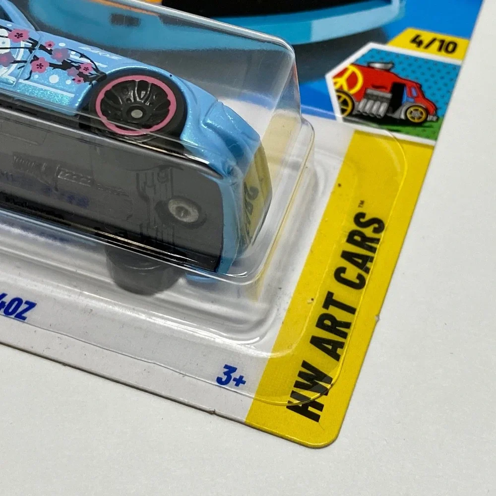 Hot Wheels Datsun 240Z Light Blue Cherry Blossom 62/250 HW Art Cars 4/10 JJB80